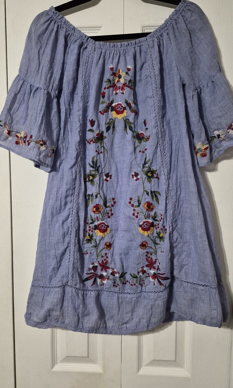Romantic Boho Chic Embroidered Tunic